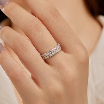 [Together]Delicate Colorful Round Cut Daily Ring