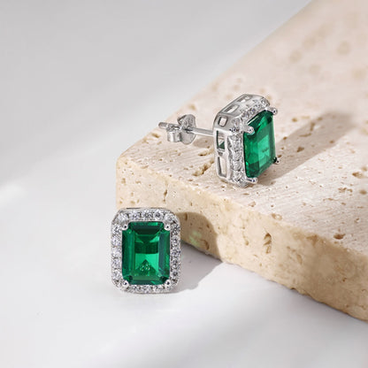 [Together]Luxurious Dainty Emerald Cut Banquet Earrings