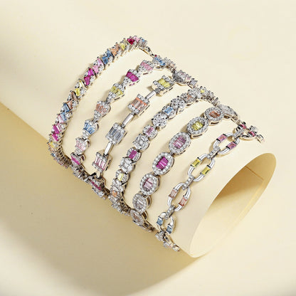 [Together]Exquisite Ornate Emerald Cut Daily Bracelet