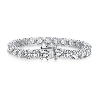 [Together]0.75 Carat Dazzling Round Cut Wedding Bracelet