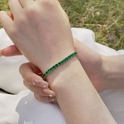 [Together]Radiant Colorful Round Cut Party Bracelet