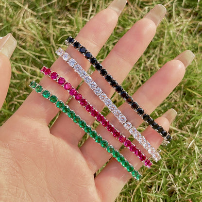 [Together]Radiant Colorful Round Cut Party Bracelet