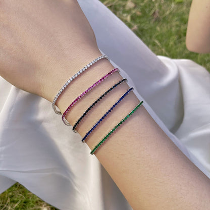 [Together]Radiant Colorful Round Cut Party Bracelet