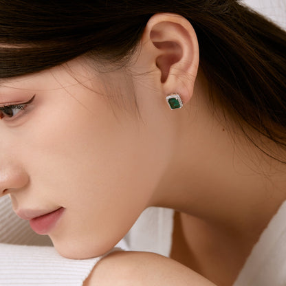 [Together]Luxurious Dainty Emerald Cut Banquet Earrings