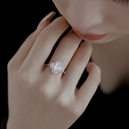 [Together]Luxurious Eternity Flower Shape Banquet Ring