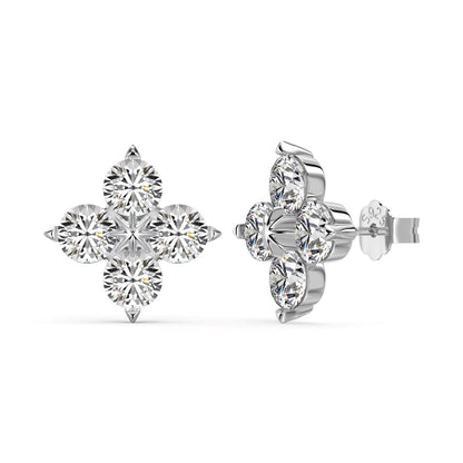 [Together]Four-Leaf Clover Eight-Pointed Star Earrings