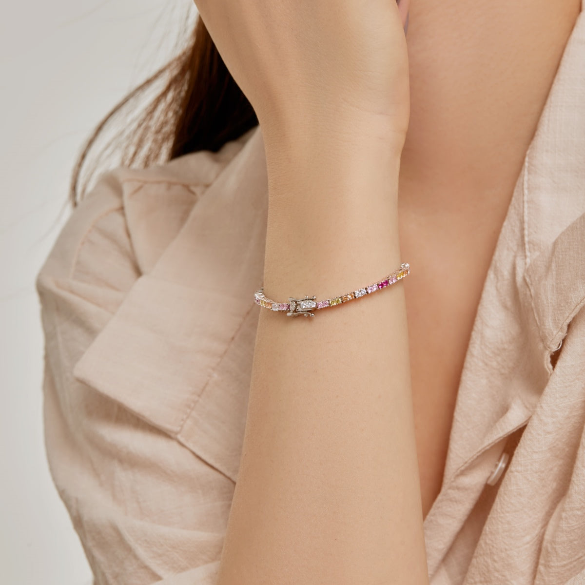 [Together]Delicate Romantic Heart Shape Lover Bracelet