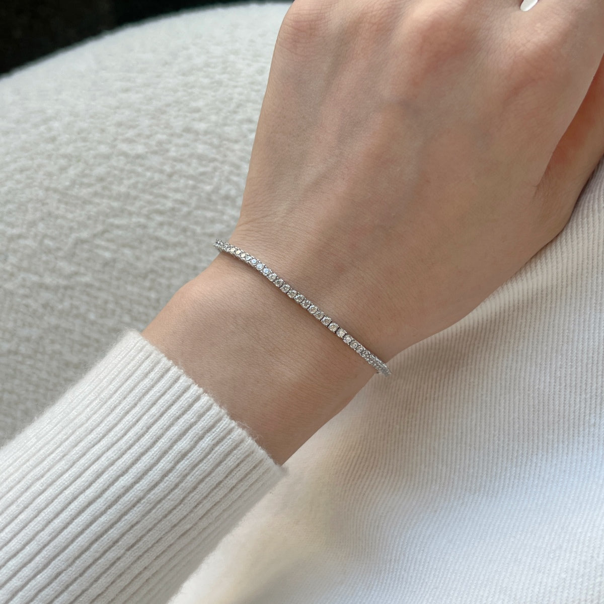 [Together]Dazzling Exquisite Round Cut Daily Bracelet