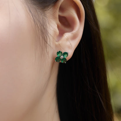 [Together]Four-Leaf Clover Eight-Pointed Star Earrings